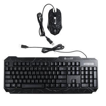 104 Key USB Wired Gaming Keyboard and Mouse Set RGB LED Changing Backlight Mouse For Computer Desktop Notebook - Trendha