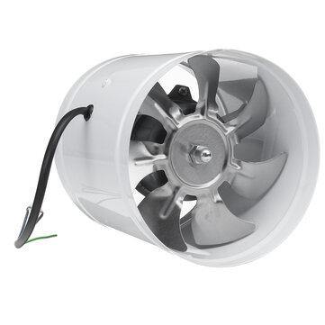 40W 6Inch Inline Duct Fan Booster 150mm Exhaust Blower Air Cooling Vent Ventilation Fan 1080m³/ h - Trendha