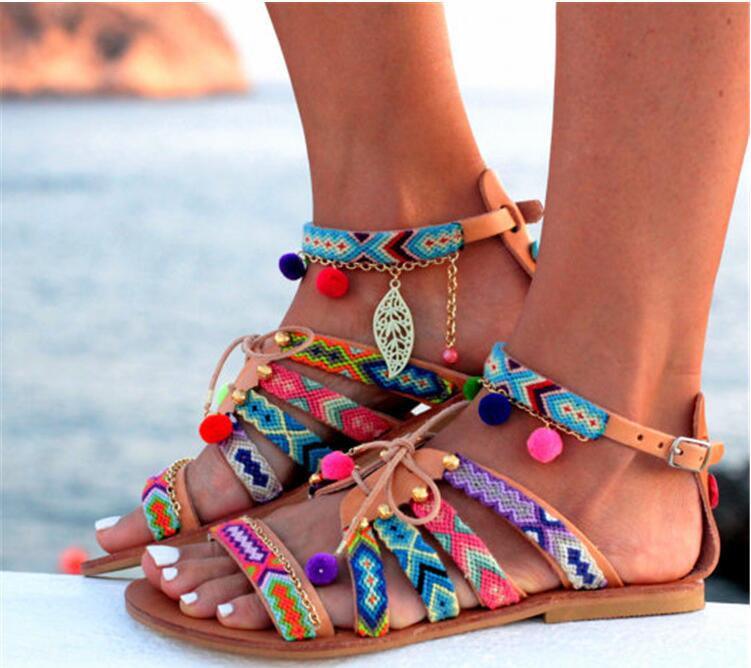 Ethnic Style Women's Bohemian Sandals - Trendha