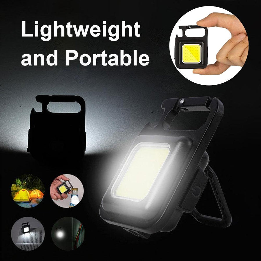 Outdoor USB Mini Alloy Keychain Light Home Emergency Night Light Car Repair Light Camping Light - Trendha