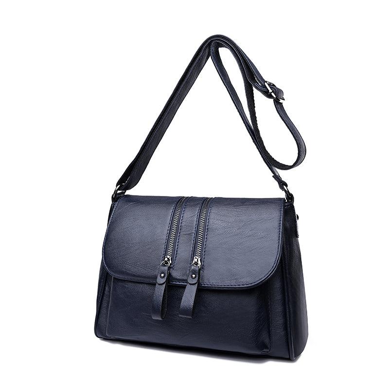 Crossbody Women's Soft Leather Middle-aged Mother Bag - Trendha