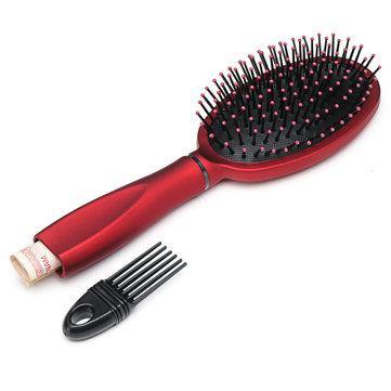 Real Hair Brush Stash Comb Safe Diversion Security Hidden Hollow Container Red - Trendha