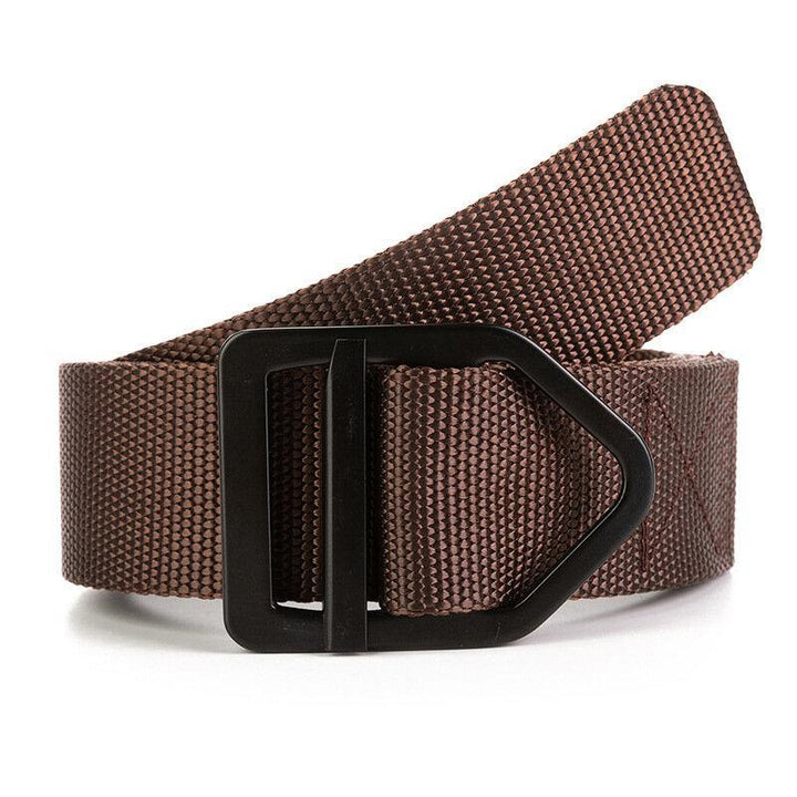 3.8cm Nylon Belt Men's Casual Smooth Buckle Belt Hiking Tactical Belt - Trendha