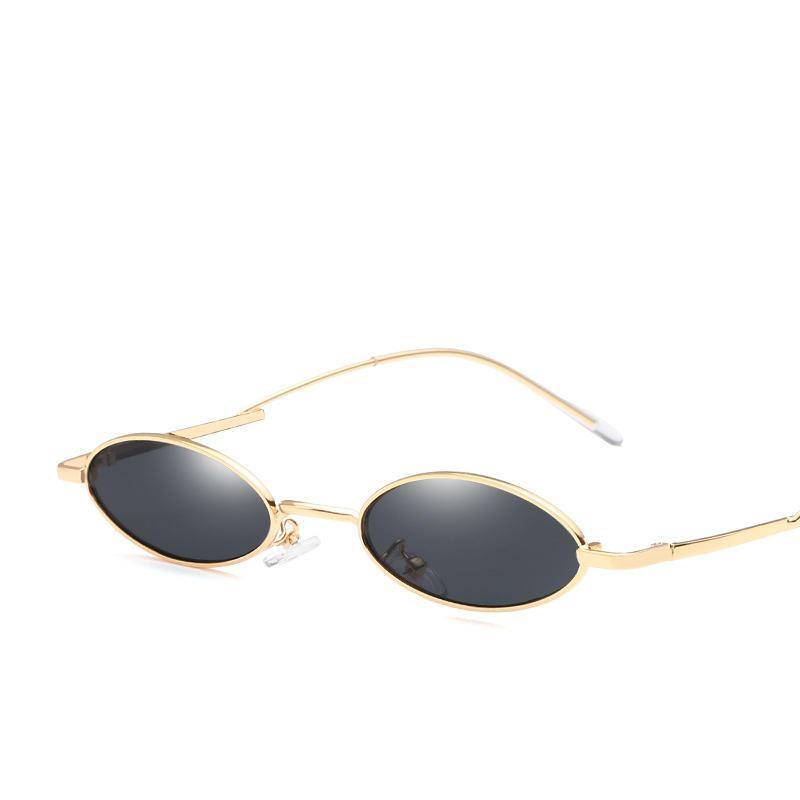 Vintage Oval Sunglasses - Trendha