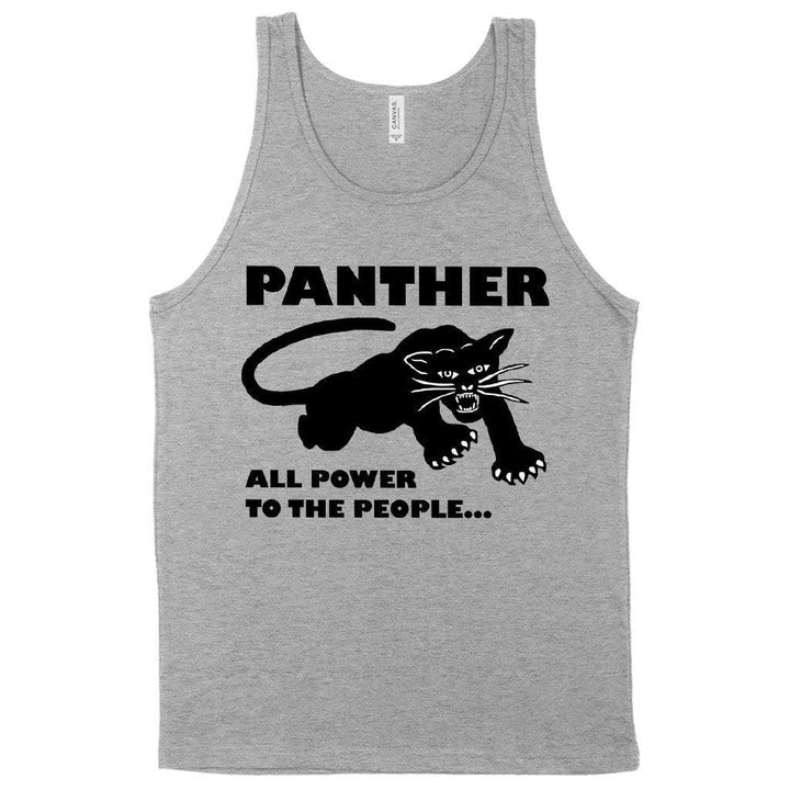 All Power to the People Tank - Black Panther Men's Tank - Panther Graphic Tank - Trendha