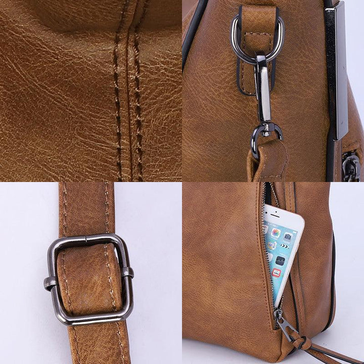 Pu Leather Fashionable Large-capacity Soft Diagonal Bag Daily Casual Women's Bags Handbag Shoulder Bag - Trendha