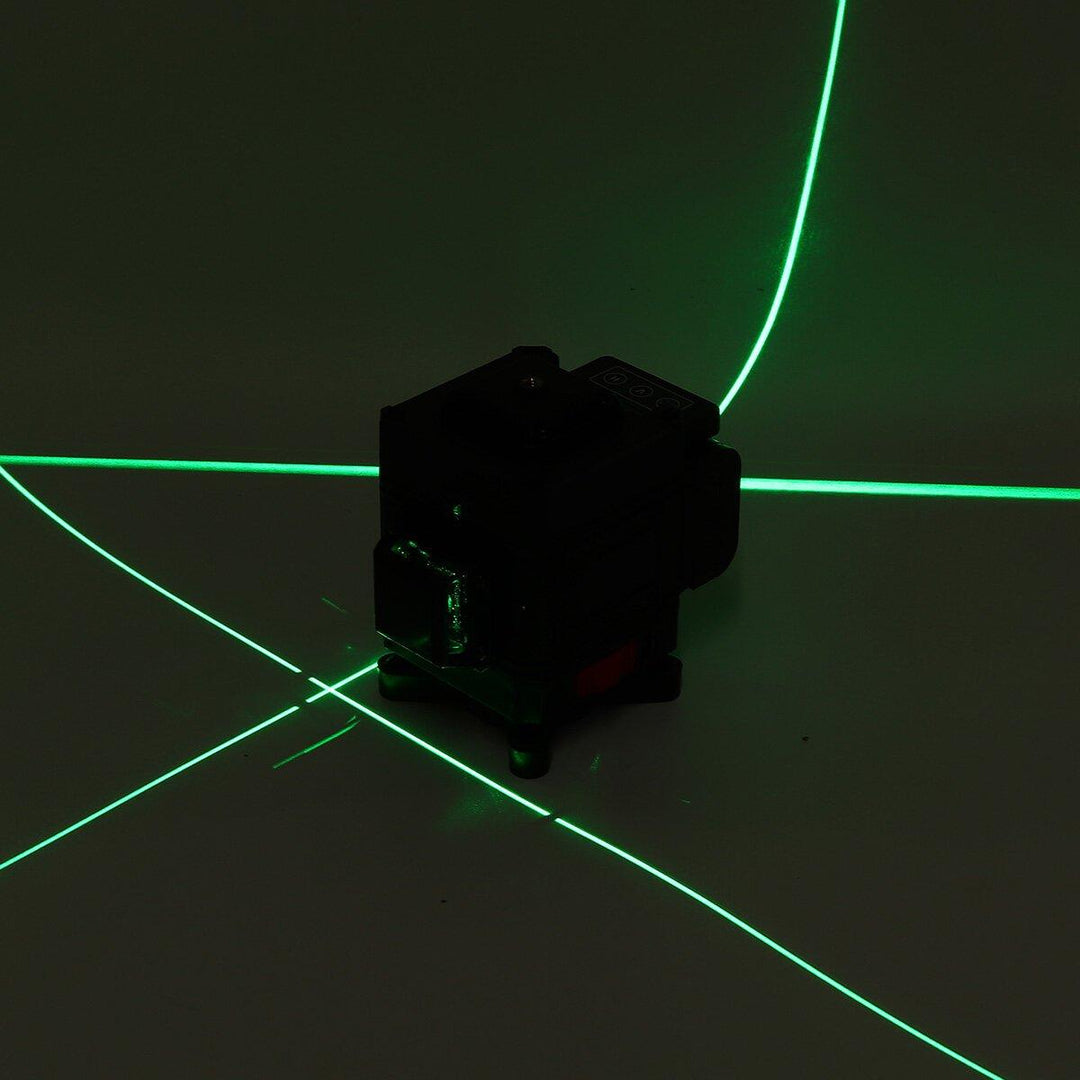 12/16 Line Green Light Laser Level Digital Self Leveling 360° Rotary Measure Tool - Trendha