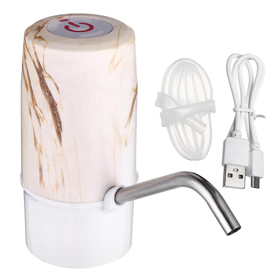 Electric Rechargeable Water Pump Drinking Gallon Bottled Dispenser Portable Pump USB Cable Water Pumping Device - Trendha