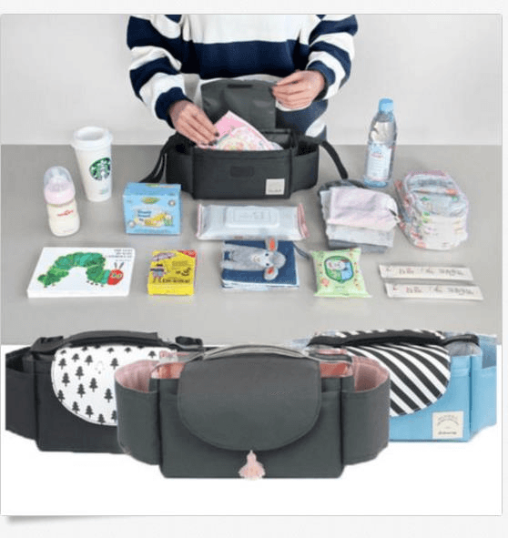 Universal Baby Strollers Organizer Pram Diaper Toy Handing Storage Handy Buggy Hook Bag - Trendha