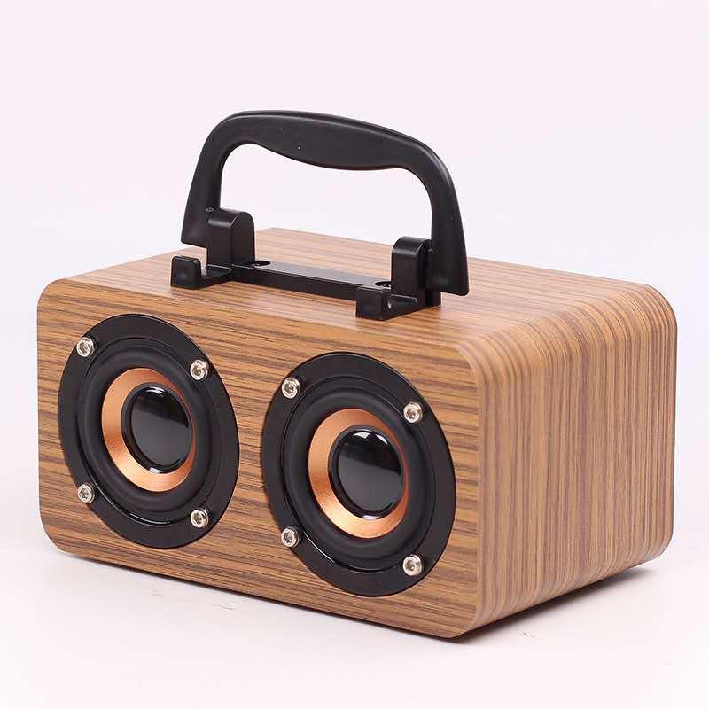 Wooden Wireless Bluetooth Speaker Portable Outdoor - Trendha