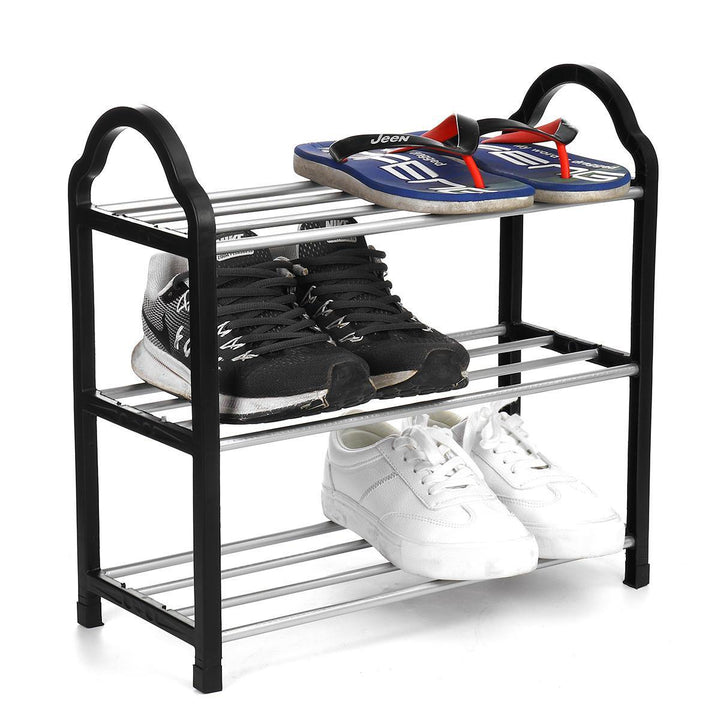 3/4 Tier Space Saving Shoe Storage Organizer Free Standing Shoe Tower Racks Shelves Shelf - Trendha