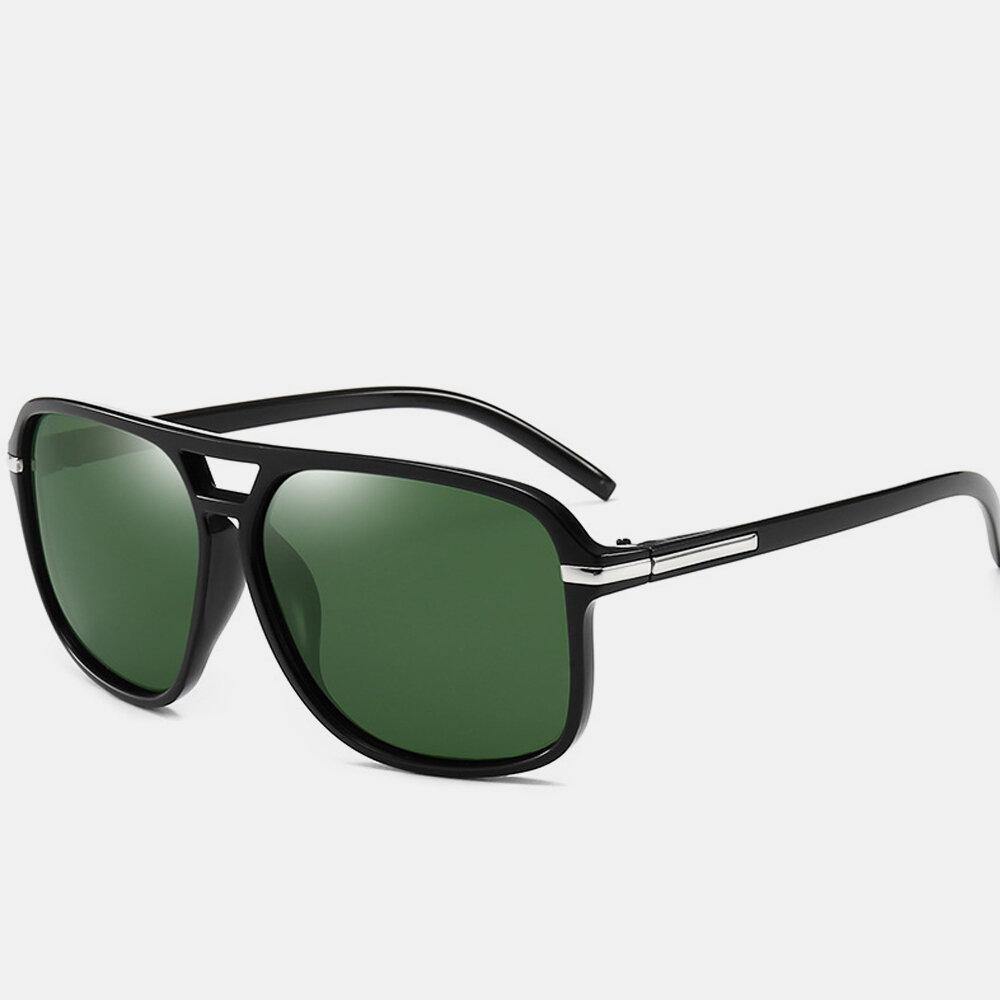 Fashion Men's Sunglasses Retro Large Frame Polarized Sunglasses For Outdoor Driving Travel - Trendha