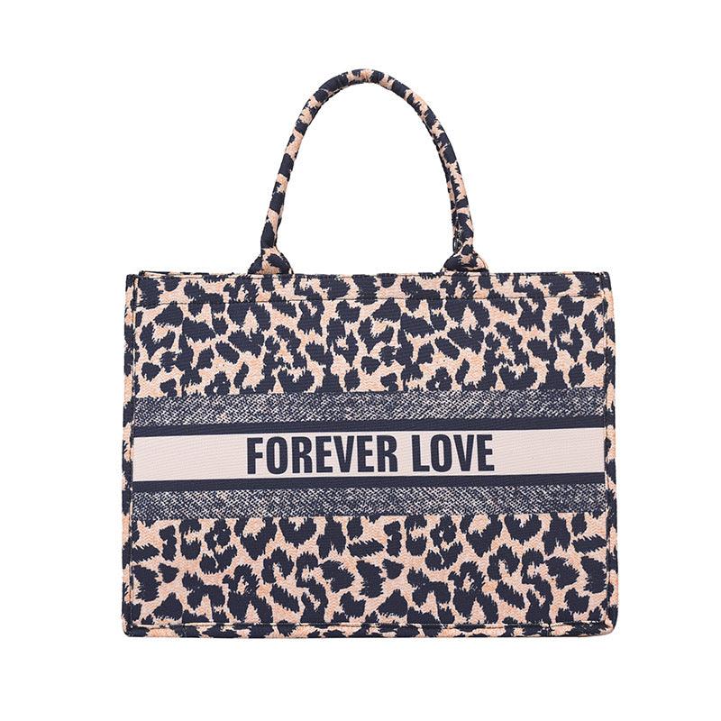 Leopard Print Handbag Korean Style Large Capacity Shoulder Bag - Trendha
