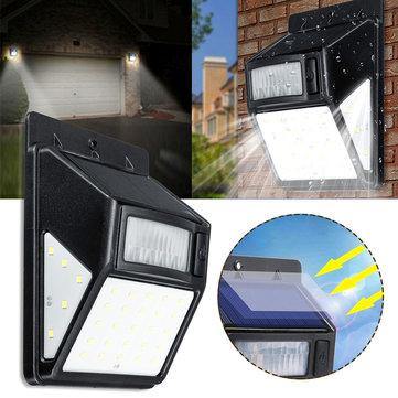Solar Power 35 LED PIR Motion Sensor Garden Security Light Outdoor Yard Wall Lamp - Trendha