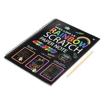 Funny Scratch Children Painting Notebook DIY Drawing Toy Big Blow Painting Children Educational Toys - Trendha