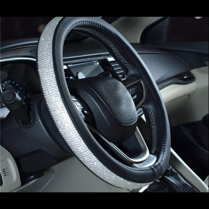 Rhinestone Steering Wheel Cover - Trendha