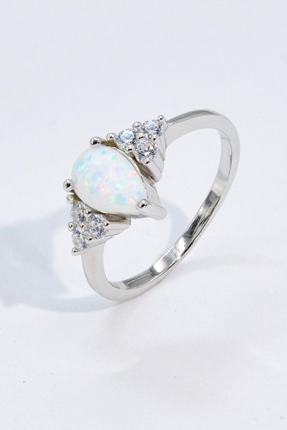 Limitless Love Opal and Zircon Ring - Trendha