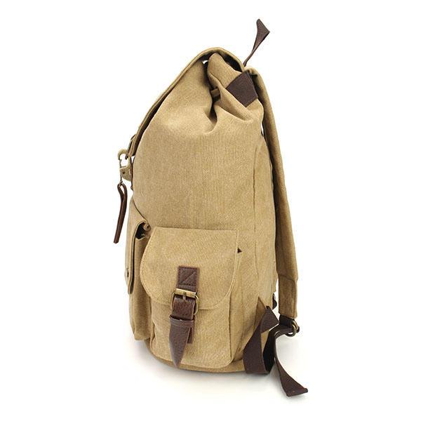 Casual Vintage Men's Backpacks Canvas Women Backpack School Bags - Trendha