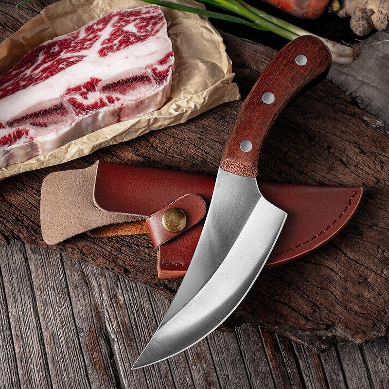 Stainless Steel Boning Knife Kitchen Chef Knife Sharp Utility Butcher Knife Kitchen Cook Tools With Sheath Cover - Trendha