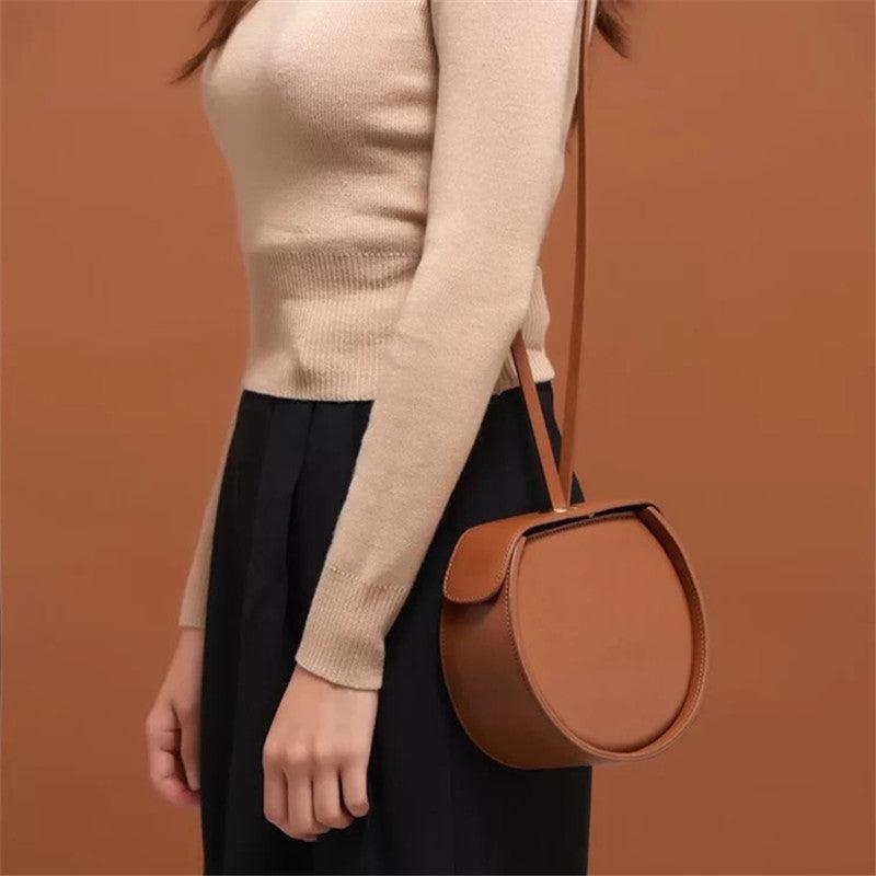 Drawstring portable diagonal shoulder bag - Trendha