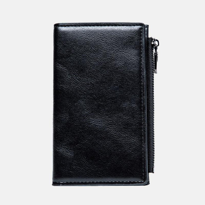 Men Faux Leather Retro Business Multi-slot Hand Carry Card Holder Wallet Clutch Purse - Trendha