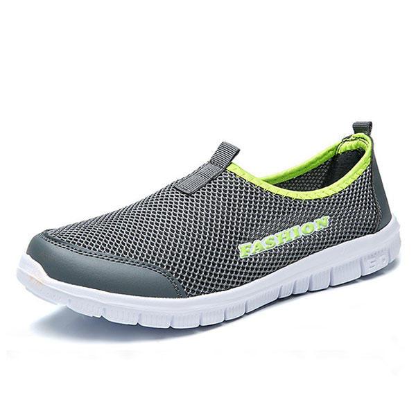 US Size 6.5-11 Men Breathable Mesh Slip On Casual Sneakers - Trendha