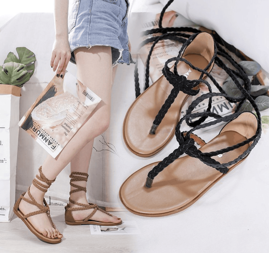Cross strap sandals - Trendha