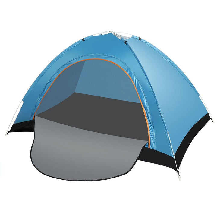 1-2 People Camping Tent Breathable Ventilation Windproof UV-proof Sunshade Canopy Beach Awing Shelter - Trendha
