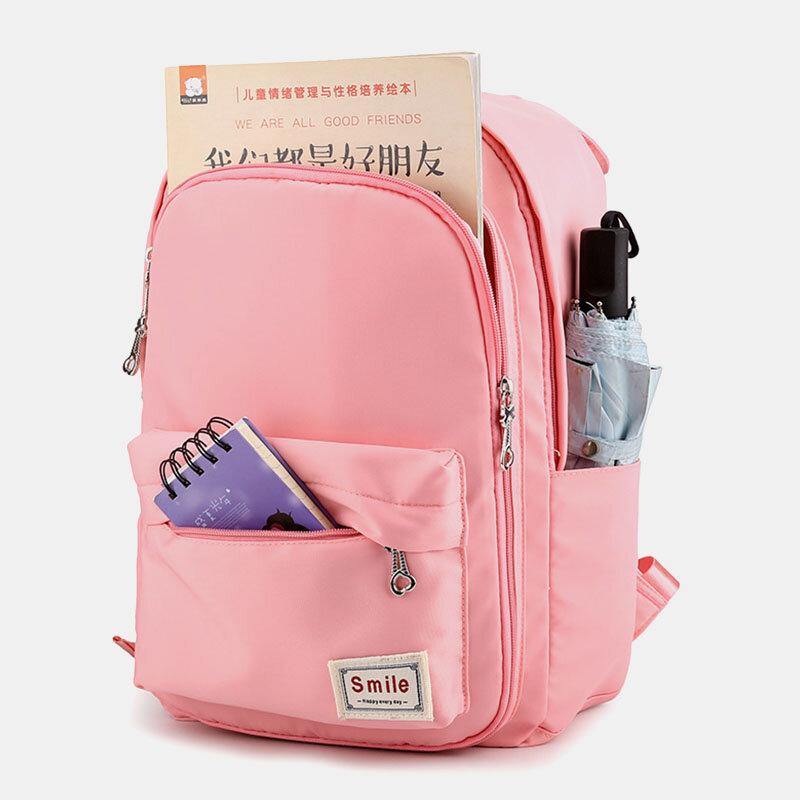 Women Waterproof Large Capacity Multi-function Rabbit Ears Cute Backpack Travel School Bag - Trendha