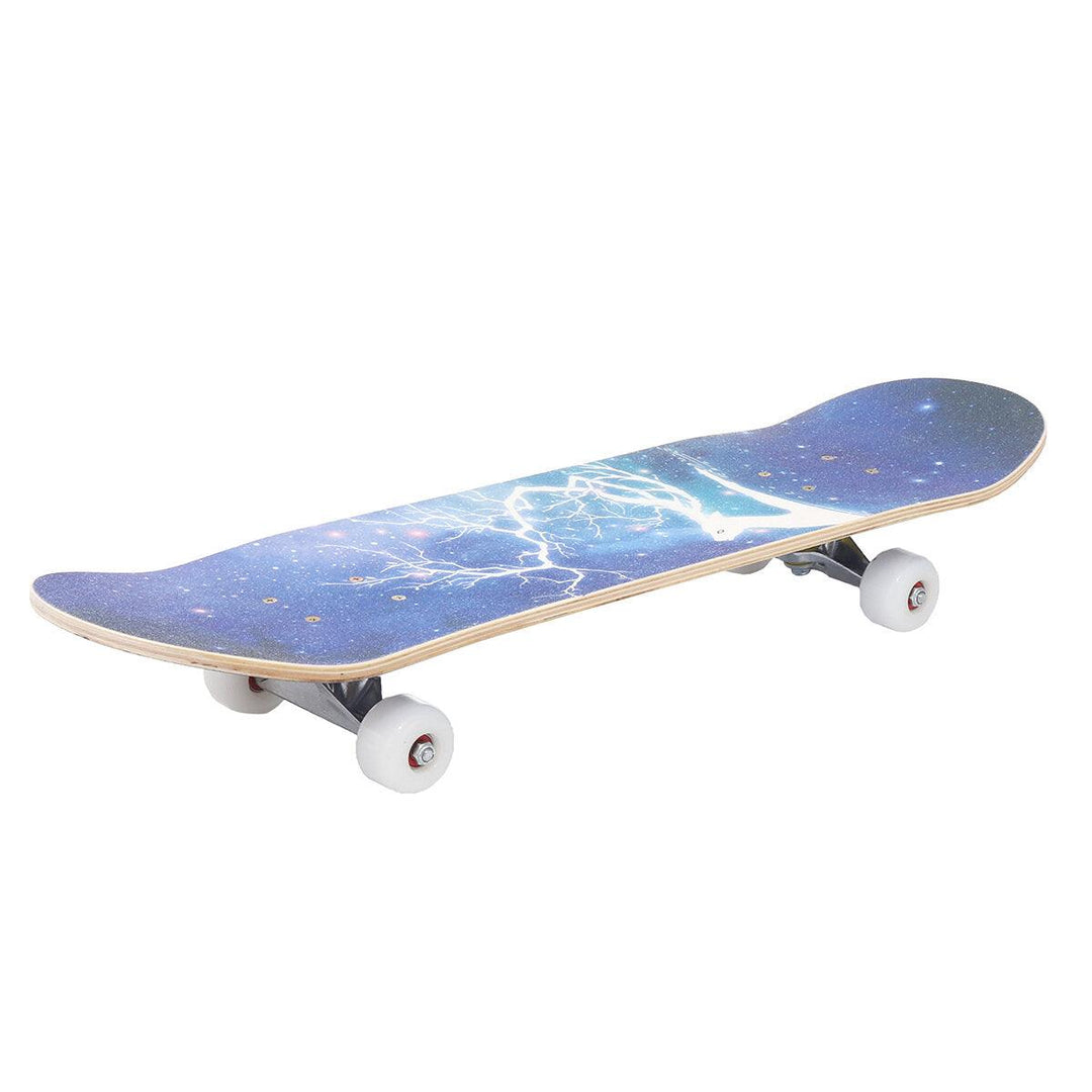 80x20cm Complete Skateboard for Beginner Good Board Chirstmas Gift Longboard Double Kick LED Wheels for Extreme Sports Outdoor - Trendha