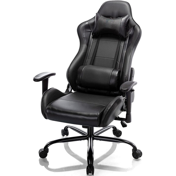 Qoroly Massage Gaming Chair- Racing Computer Chair High Back Office Desk Chair, 360 degree Swivel Task Chair, Adjustable Armrest Lumbar Support Soft Headrest - Trendha
