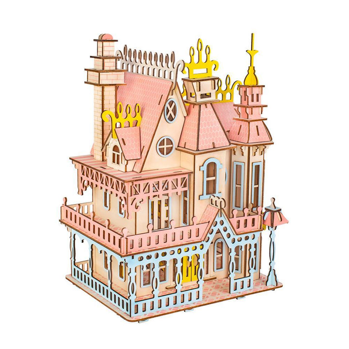 3D Wooden Simulation Assembly Building Model Gothic house/ Dream Villa/ St. Vasey Church For Children Toys - Trendha