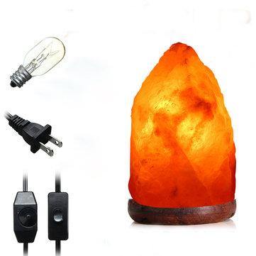 18 X 12CM Himalayan Glow Hand Carved Natural Crystal Salt Night Lamp Table Light With Dimmer Switch - Trendha