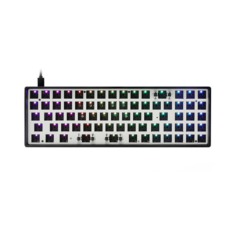 Geek Customized GK73XS Keyboard Customized Kit Hot Swappable NKRO RGB Wired bluetooth Dual Mode PCB Mounting Plate Case - Trendha
