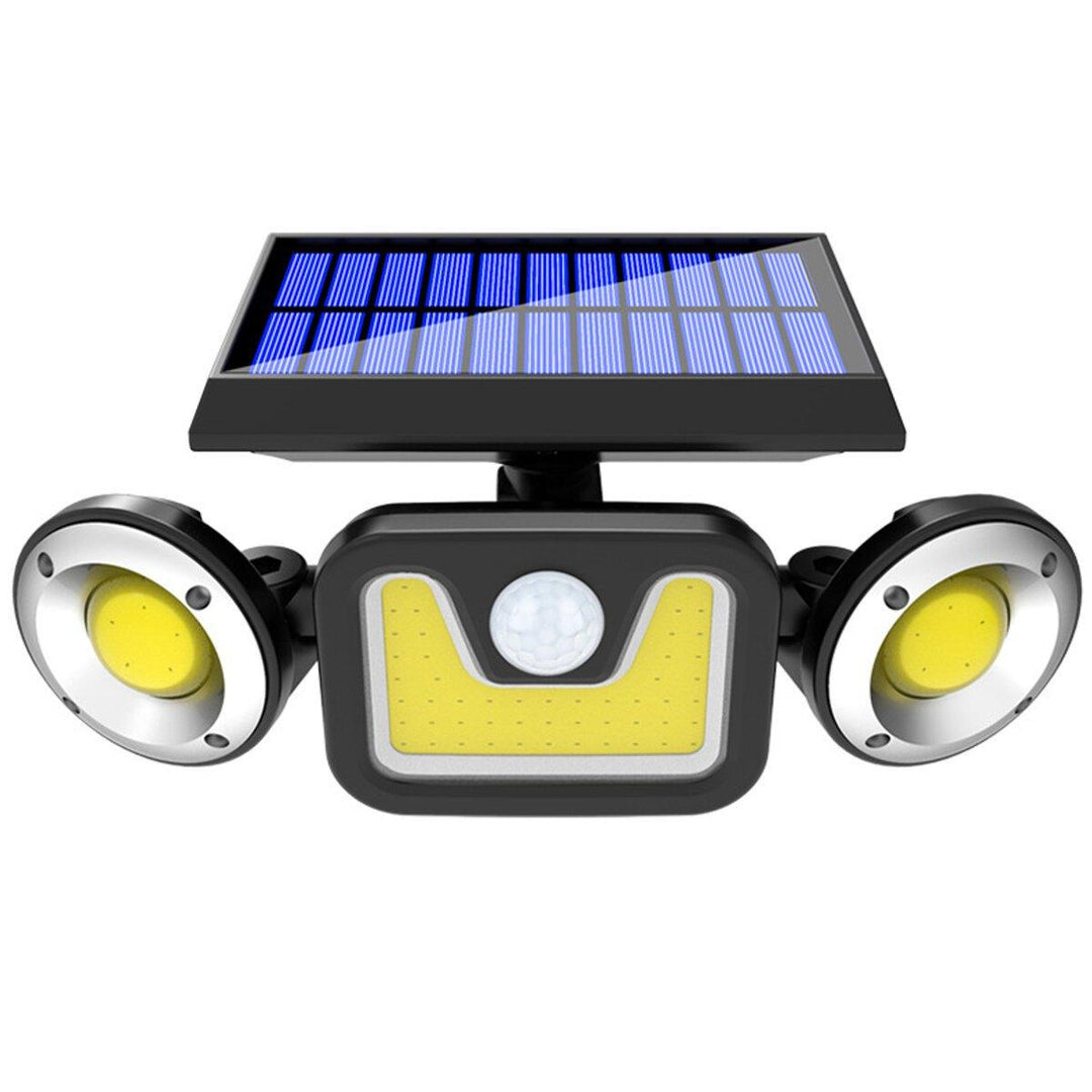 1PC/2PCS 3 Head LED Solar Light PIR Motion Sensor Rotable Wall Lamp Outdoor Garden Waterproof Street Lighting - Trendha