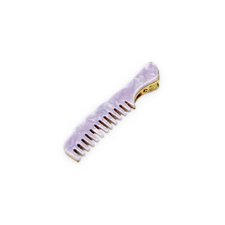 Lavender Comb Hair Clip - Trendha