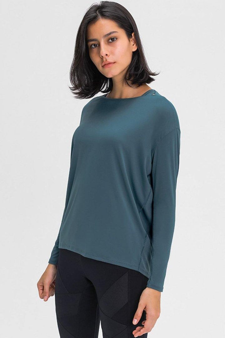 Loose Fit Active Top - Trendha