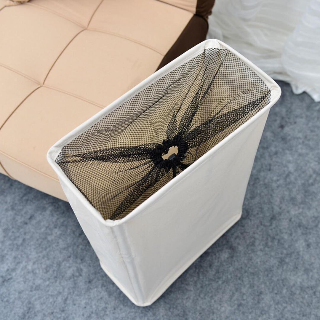 Folding Dirty Clothes Storage Baskets With Wheels Organizer Home Storage Laundry Hamper - Trendha