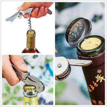 Multifunctional Stainless Metal Corkscrew Wine Beer Bottle Opener 7 Colors - Trendha