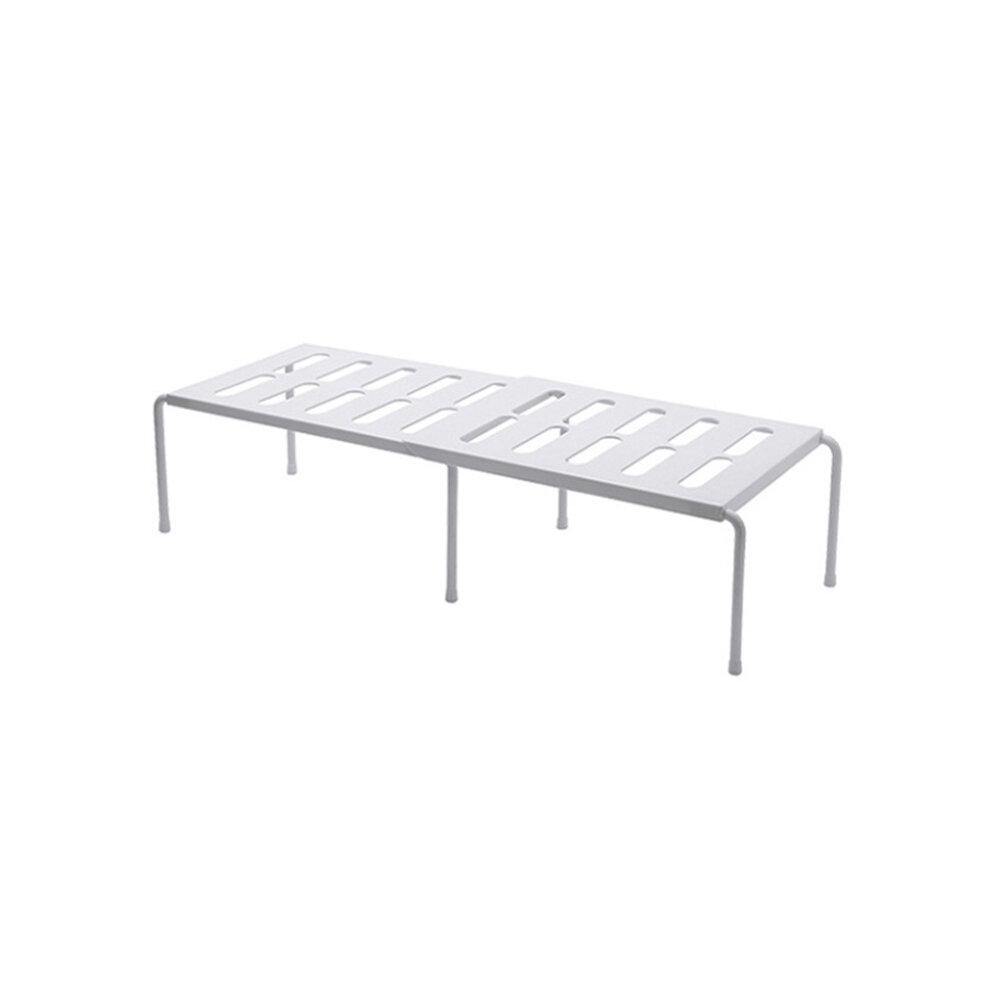 Multifunction Retractable Shelf Kitchen Iron Storage Rack For Cabinets Tableware Countertops - Trendha