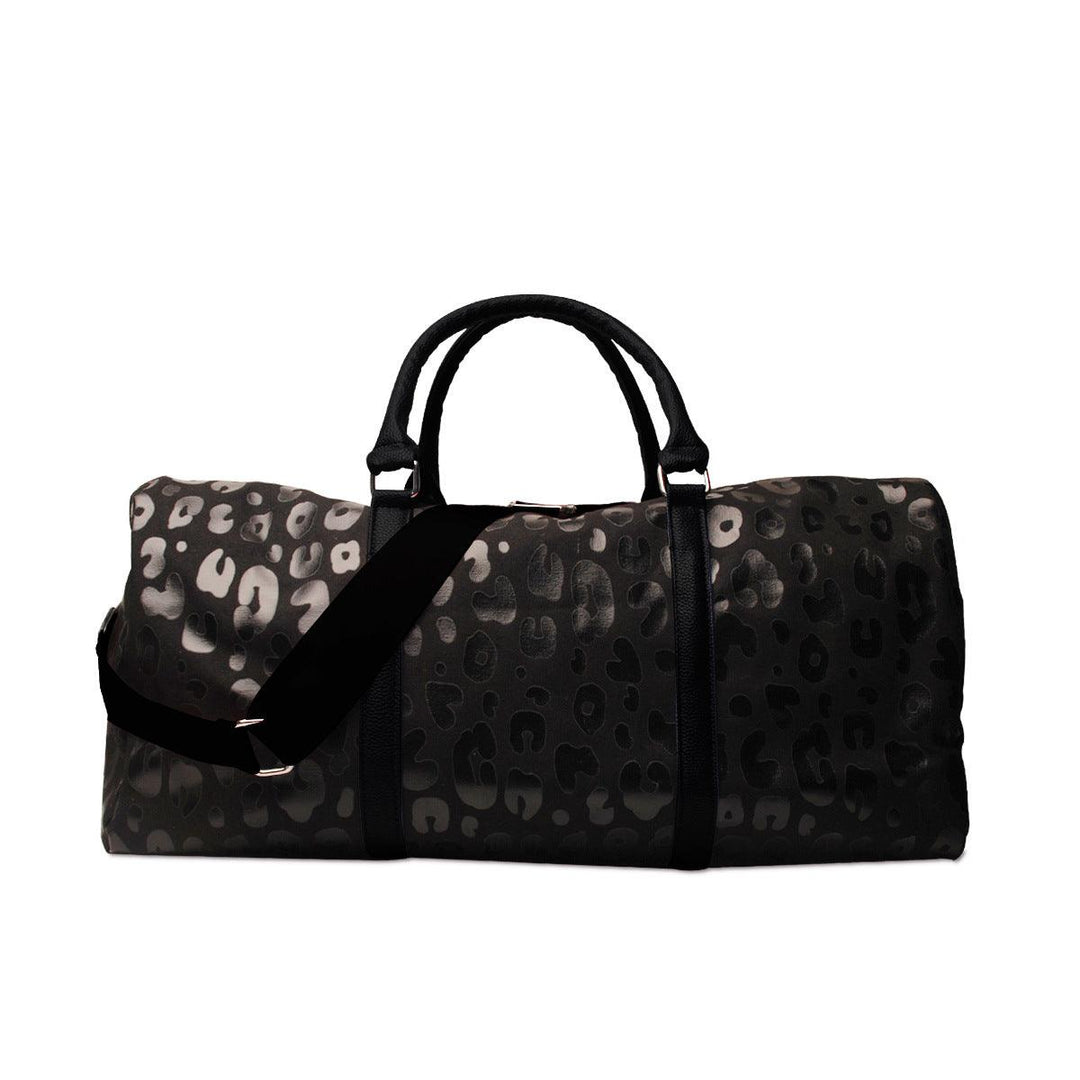 Bright Leopard Print Travel Bag European And American PU Handle Shoulder Strap Luggage Bag Portable - Trendha