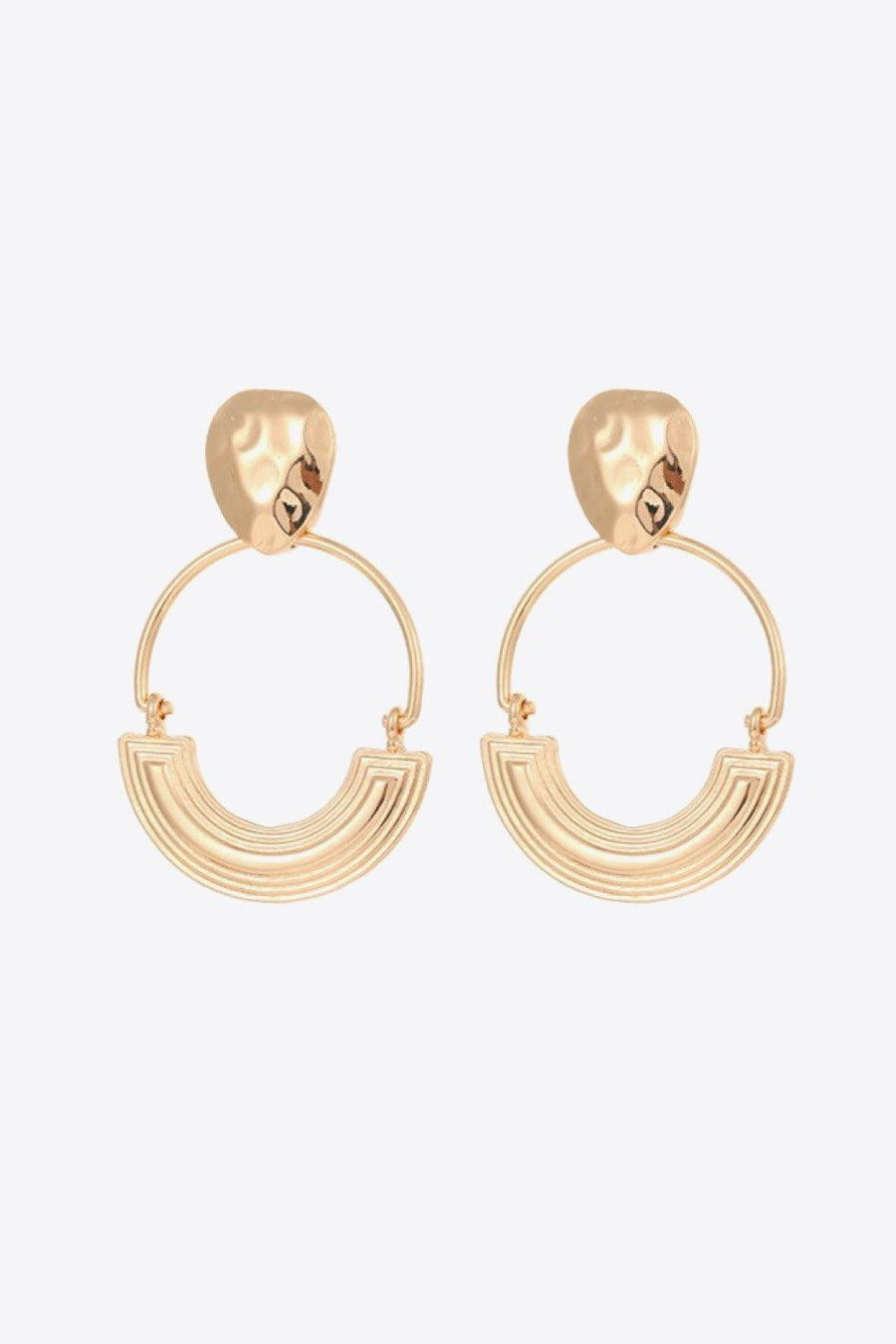 18K Gold-Plated Drop Earrings - Trendha