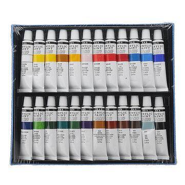 H&B HB-AP24 Professional 24-Color Propylene Pigment Hand-Painted Set Wall Painting DIY Watercolor Paint Set - Trendha