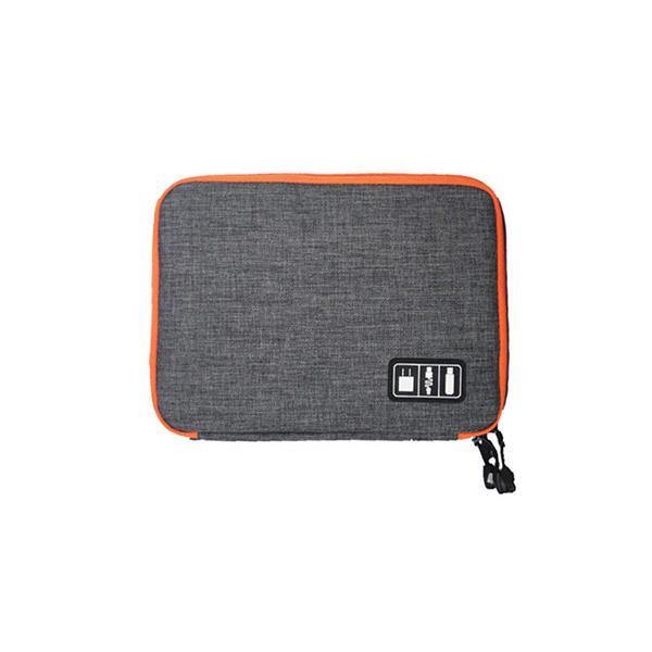 Honana HN-CB1 Double Layer Cable Storage Bag Electronic Accessories Organizer Travel Gear - Trendha