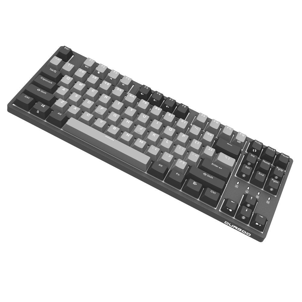 DURGOD K320 87 Keys Mechanical Gaming Keyboard Corona Cherry MX Switch PBT Keycaps Mechanical Keyboard - Trendha