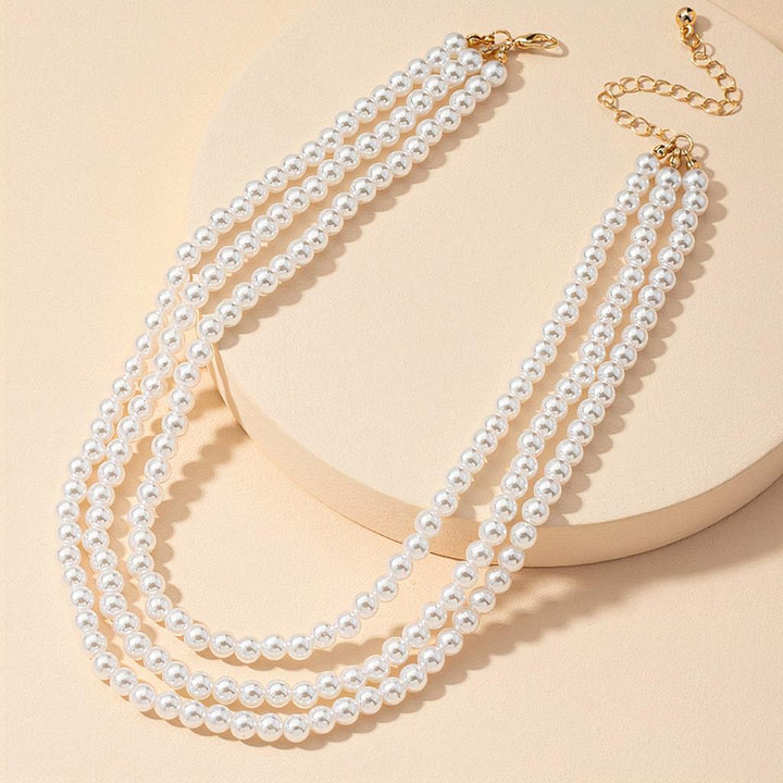 Multilayered Pearl Necklace - Trendha