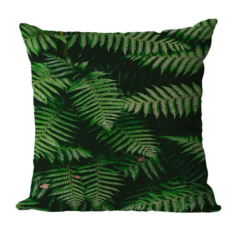 Tropical Plant Flax Pillowcase Hot Selling Car Cushion Home Sofa Cushion - Trendha