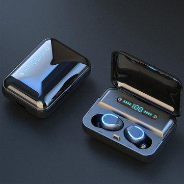 F9 TWS bluetooth 5.0 Sport Earphone LED Display CVC8.0 Noise Reduction Headphone with 3600mAh Charging Box - Trendha