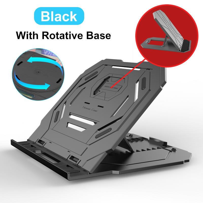 Universal Adjustable Laptop Stand Holder With Rotative Base + Phone Holder For Laptop Notebook Under 17 Inch - Trendha