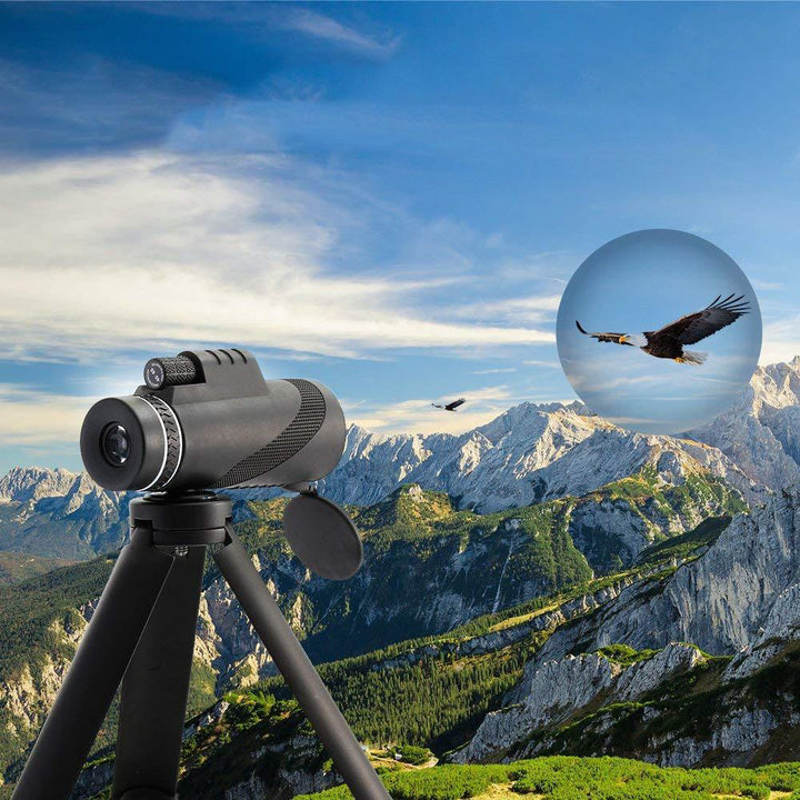 IPRee® MNV-L1 40X60 Dual Focus Optics Monocular HD Waterproof Telescope Day&Night Vision 500M/ 9500M - Trendha